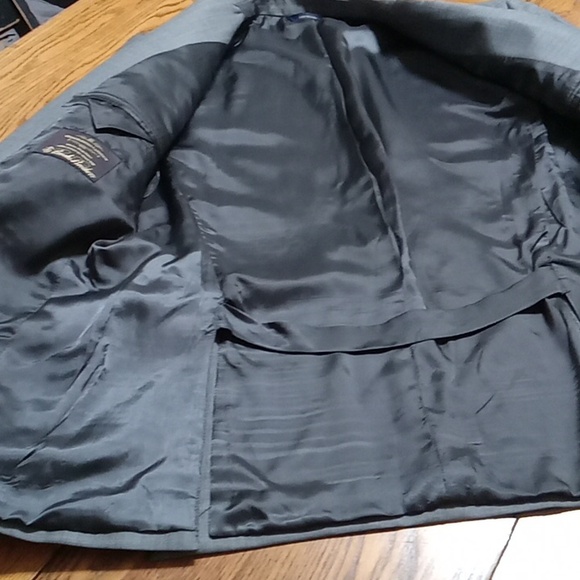 Brooks Brothers s Mens Blazer Sports Coat Gray Business Preowned 41R W35 FLAW - Picture 5 of 15